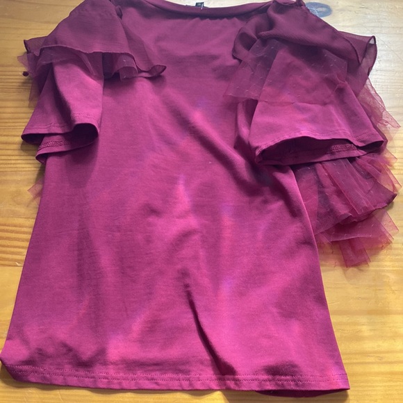 Ruffle Sleeve Top - Picture 2 of 4